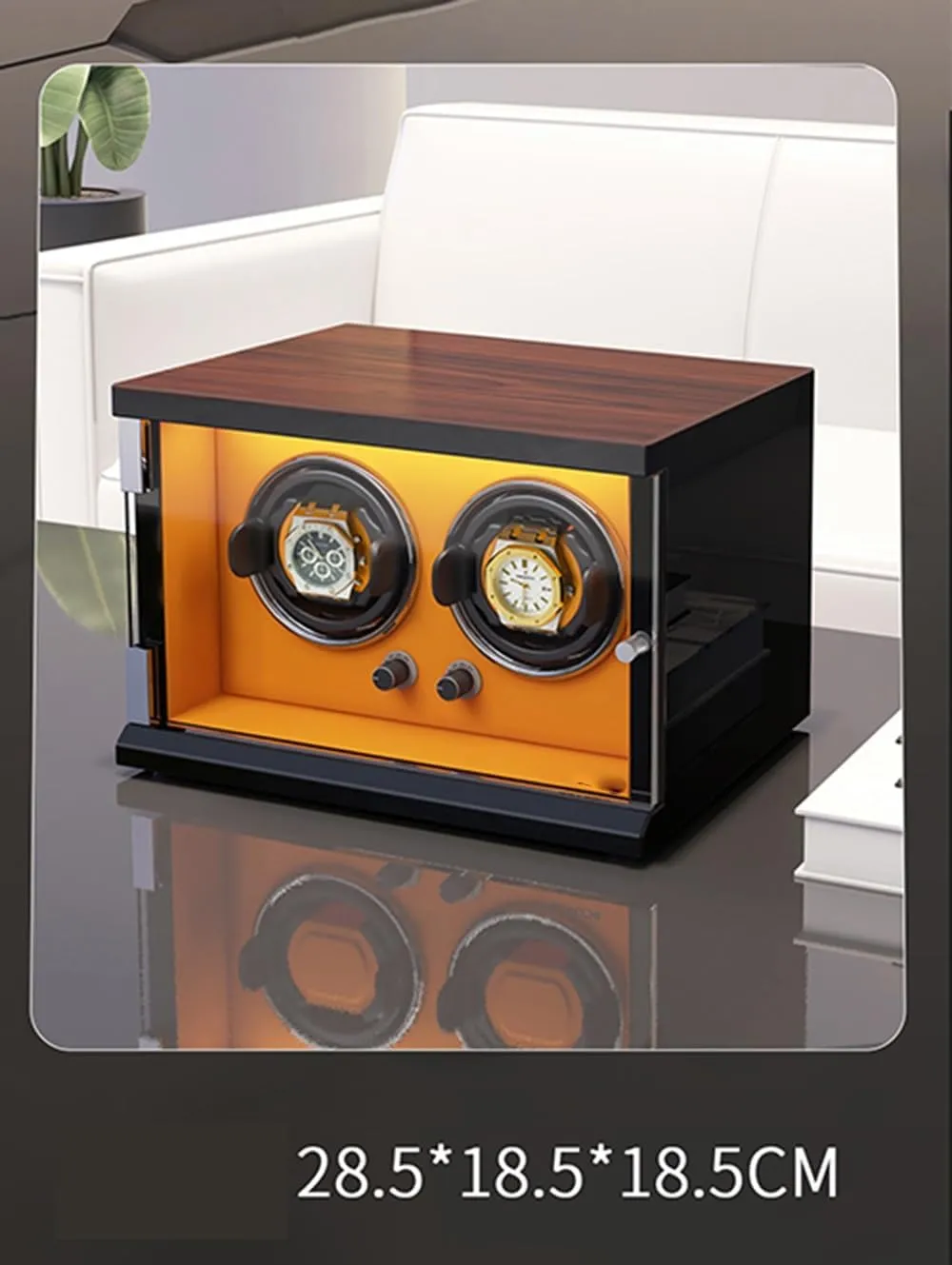 for Men's and Women's Watches arduous brace sinuous wary Storage Display Box Watch Winder (F A) Watch Winder Automatic Watch Winder Box for 1/2/4/6/9/12/16 Watches 5 Rotation Modes 