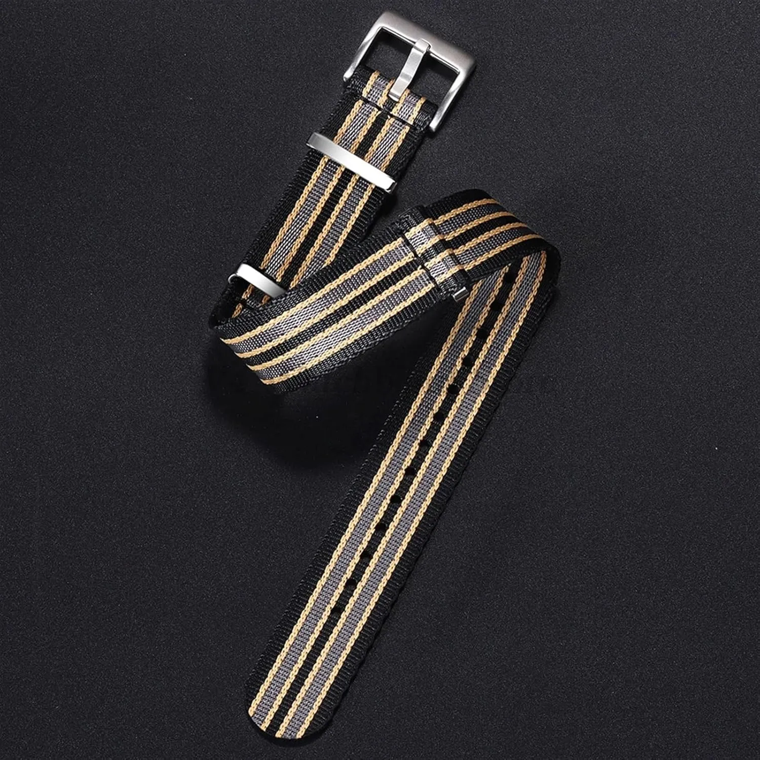 For Military Watch Band cubism Bracelet 20mm High Density Nylon Strap For Omega Seamaster 007 Wristband 