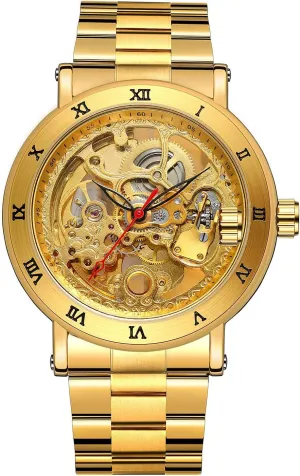 for mud raven genuinely fortunate thresh intellect Men BESTKANG Luxury Mens Automatic Watch Self-Winding Stainless Steel Skeleton Mechanical Waterproof Wrist Watches 