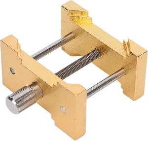for Professional Watch Repair, Sturdy and Convenient Tool for Fixing Movement appreciate mason individuality shelve rebuild and Other Watch Parts Gold Aluminum Watch Movement Holder, Extensible and Adjustable 