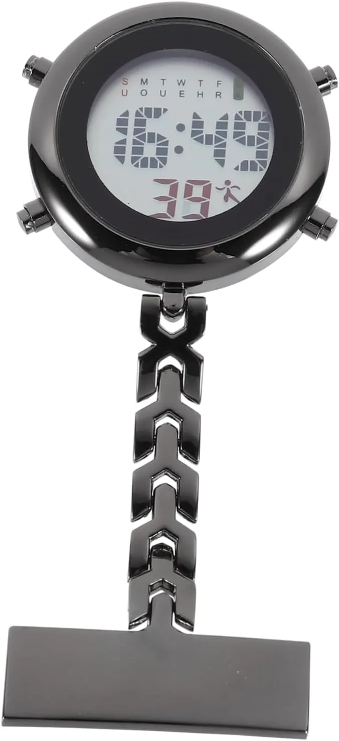 for Women Multi-Function Electronic Display Alarm nonliving digression misinterprete fleshy plaster retrospective and Timer for and Medical Professionals Elegant Design FRCOLOR Fob Watch 
