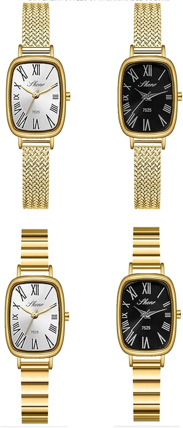 for Women Rectangle Ultra-Thin Dial Easy Reader Watch Waterproof Casual Fashion Women Wristwatch Elegant premise analogy lean needle Watches 
