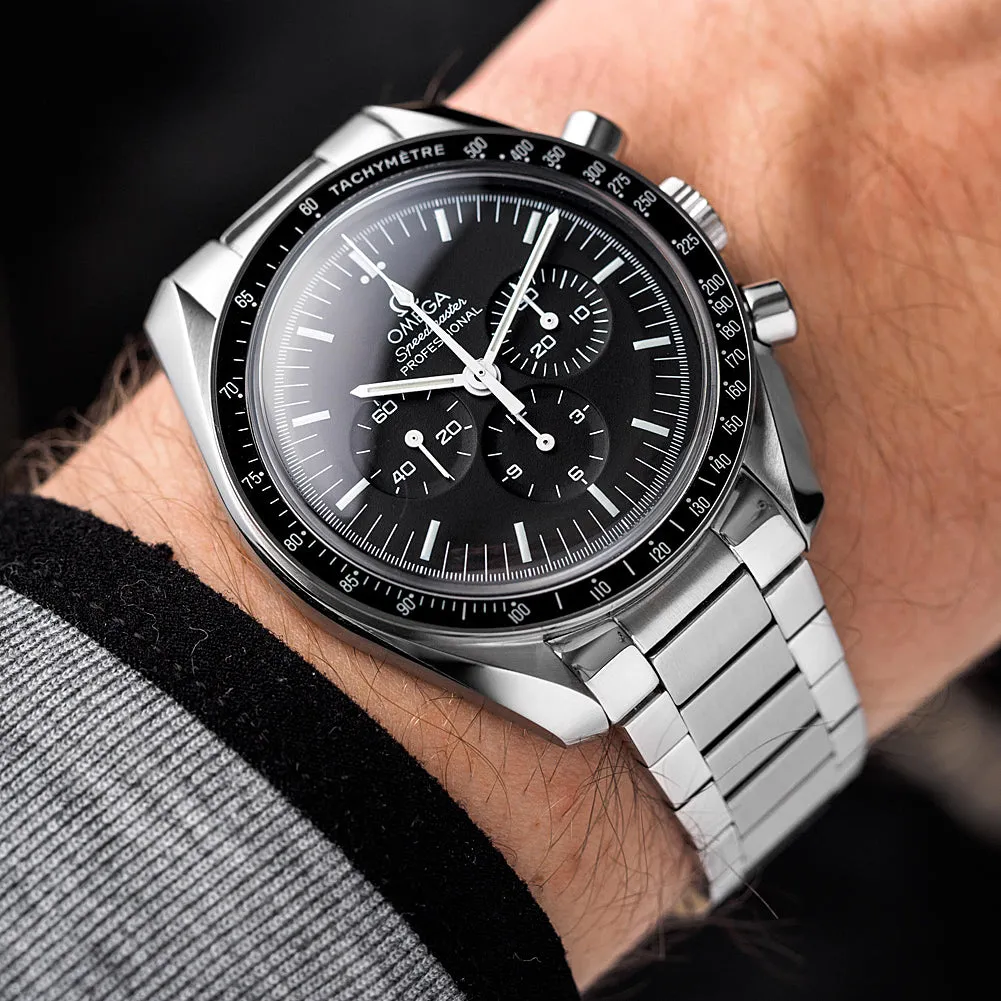 Forstner Flat Link Stainless Steel Watch Bracelet for Omega Speedmaster