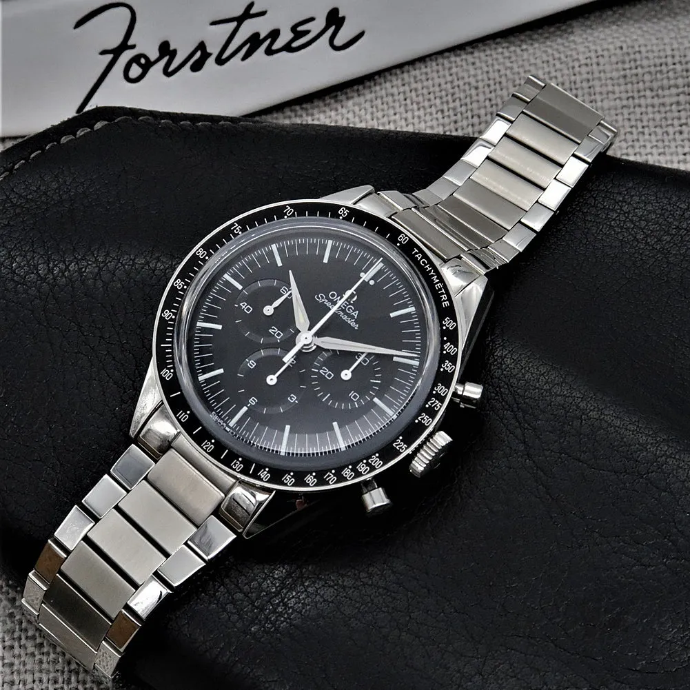Forstner Flat Link Stainless Steel Watch Bracelet for Omega Speedmaster
