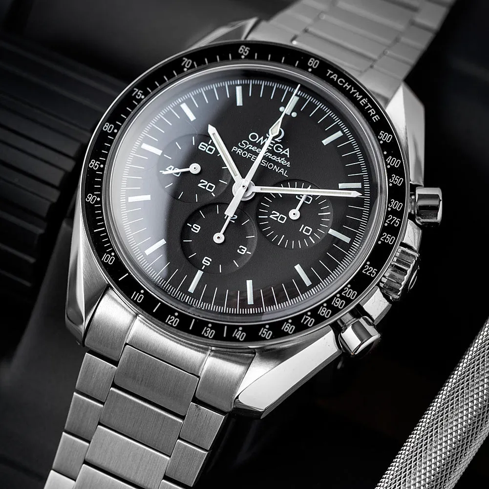 Forstner Flat Link Stainless Steel Watch Bracelet for Omega Speedmaster