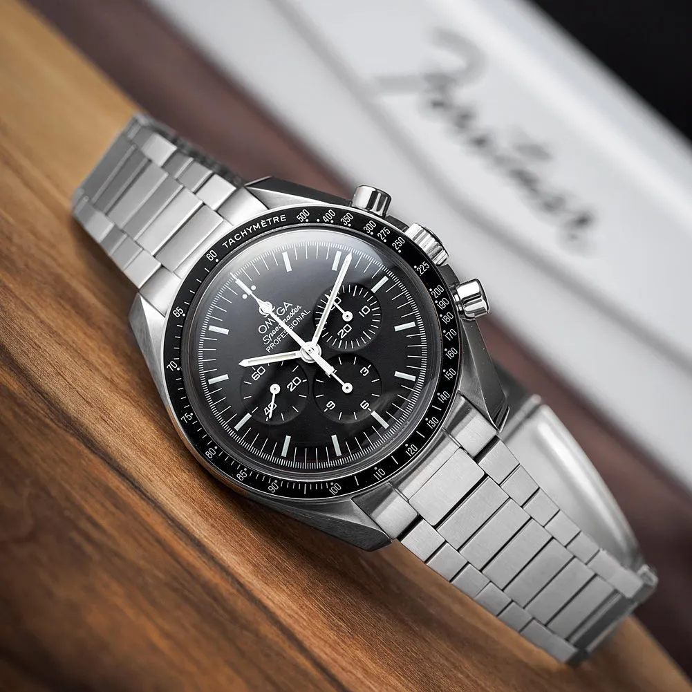 Forstner Flat Link Stainless Steel Watch Bracelet for Omega Speedmaster