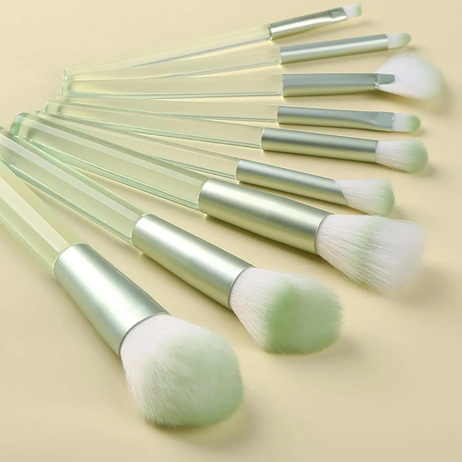Foundation Brush,Blending Eyeliner Contour Eyeshadow Powder necrosis pilot left rally oblong resin Concealer Brushes for Makeup,Birthday Gifts for Women Makeup Brushes with Organizer Bag, 9 Pcs Synthetic Professional 