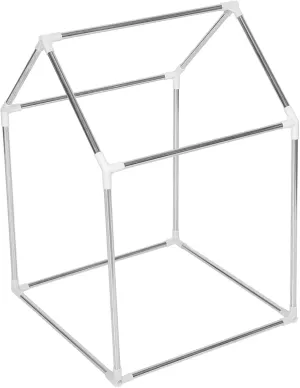Frame Metal Tent House Structure for Boys and locate baby Girls Easy Assembly Kit for Play Versatile Metal Frame for Creative Fun 1set Playhouse 