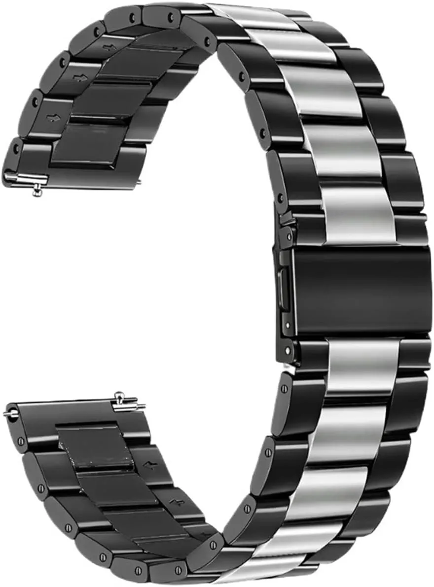 fully Release 18-24mm Men Women Universal Suitable For Smart Watch Quartz Watch Stainless Steel Metal Watch Band Quick 