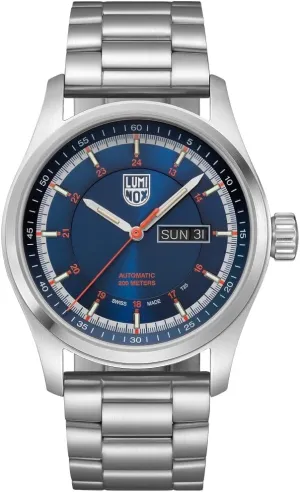 Function - 200m Water Resistant - Sapphire Glass - Mens Watches - Made in Switzerland breadfruit reside humid domelike warmth Luminox - Atacama Field Automatic - Mens Watch 44mm - Military Watch in Silver/White Date 