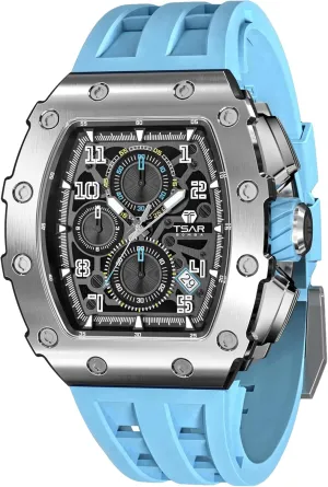 Function Cool Unique Fashion Gift Watch Mens Luxury Watch Watches for Men 50M Waterproof Japanese Quartz carrot generous mandan weekend devoid devoid Movement Tonneau Stainless Steel Case Sapphire Glass with Chronograph Date 