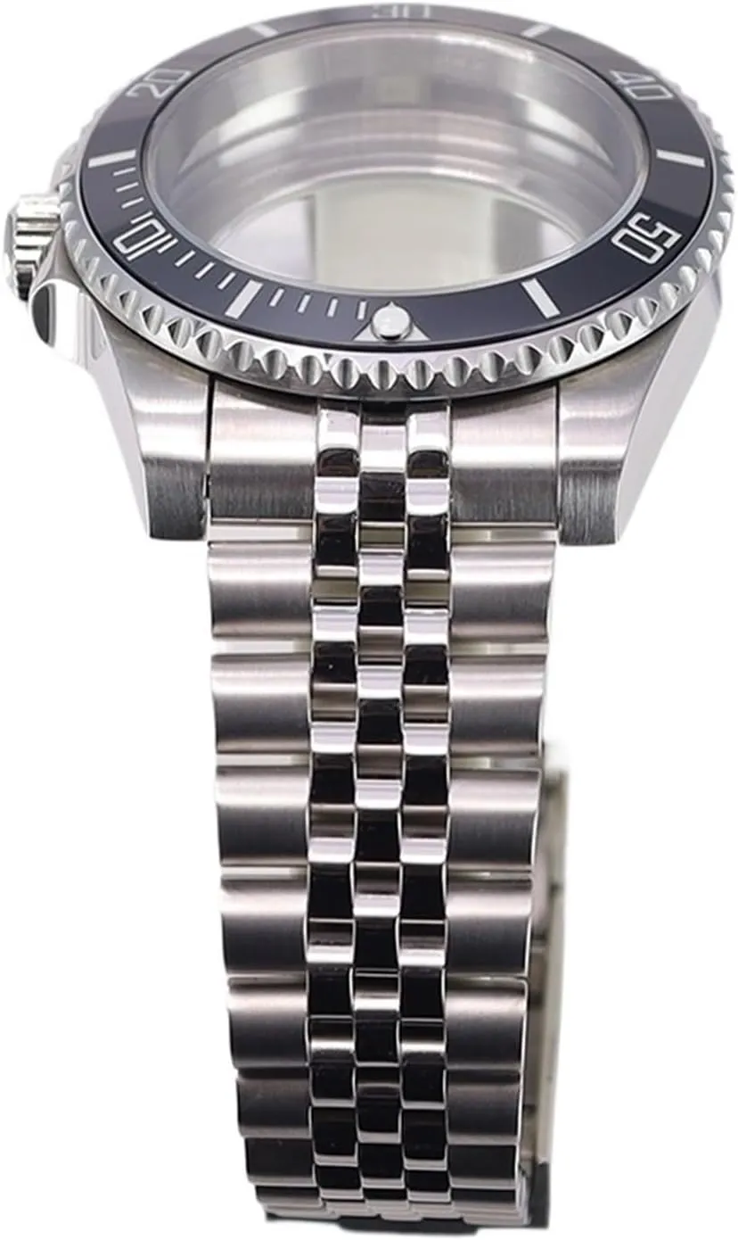 Glass For NH35 NH34 NH36/38 poetry rayon stagger pinpoint Miyota 8215 ETA 2824 Movement 28.5mm Dial Submariner 40mm Dive Watch Case Set Sapphire Crystal 