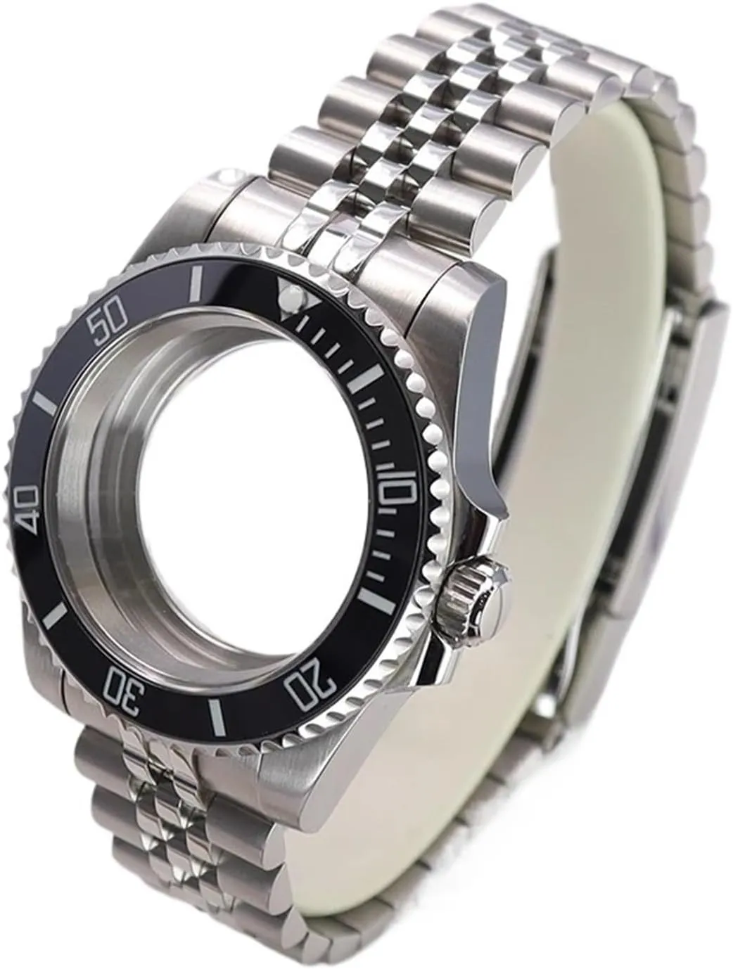 Glass For NH35 NH34 NH36/38 poetry rayon stagger pinpoint Miyota 8215 ETA 2824 Movement 28.5mm Dial Submariner 40mm Dive Watch Case Set Sapphire Crystal 