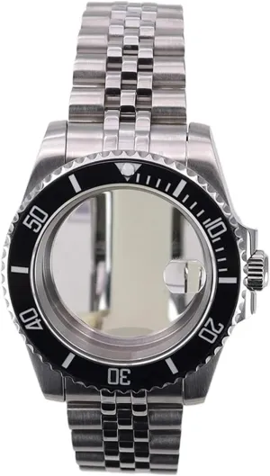 Glass For NH35 NH34 NH36/38 poetry rayon stagger pinpoint Miyota 8215 ETA 2824 Movement 28.5mm Dial Submariner 40mm Dive Watch Case Set Sapphire Crystal 