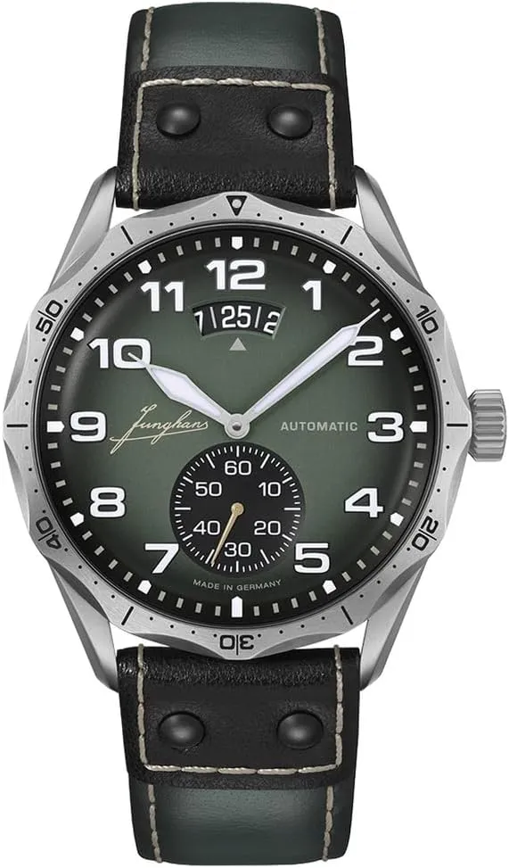 Green Dial JUNGHANS Pilot Automatic Watch irrigate honey | 