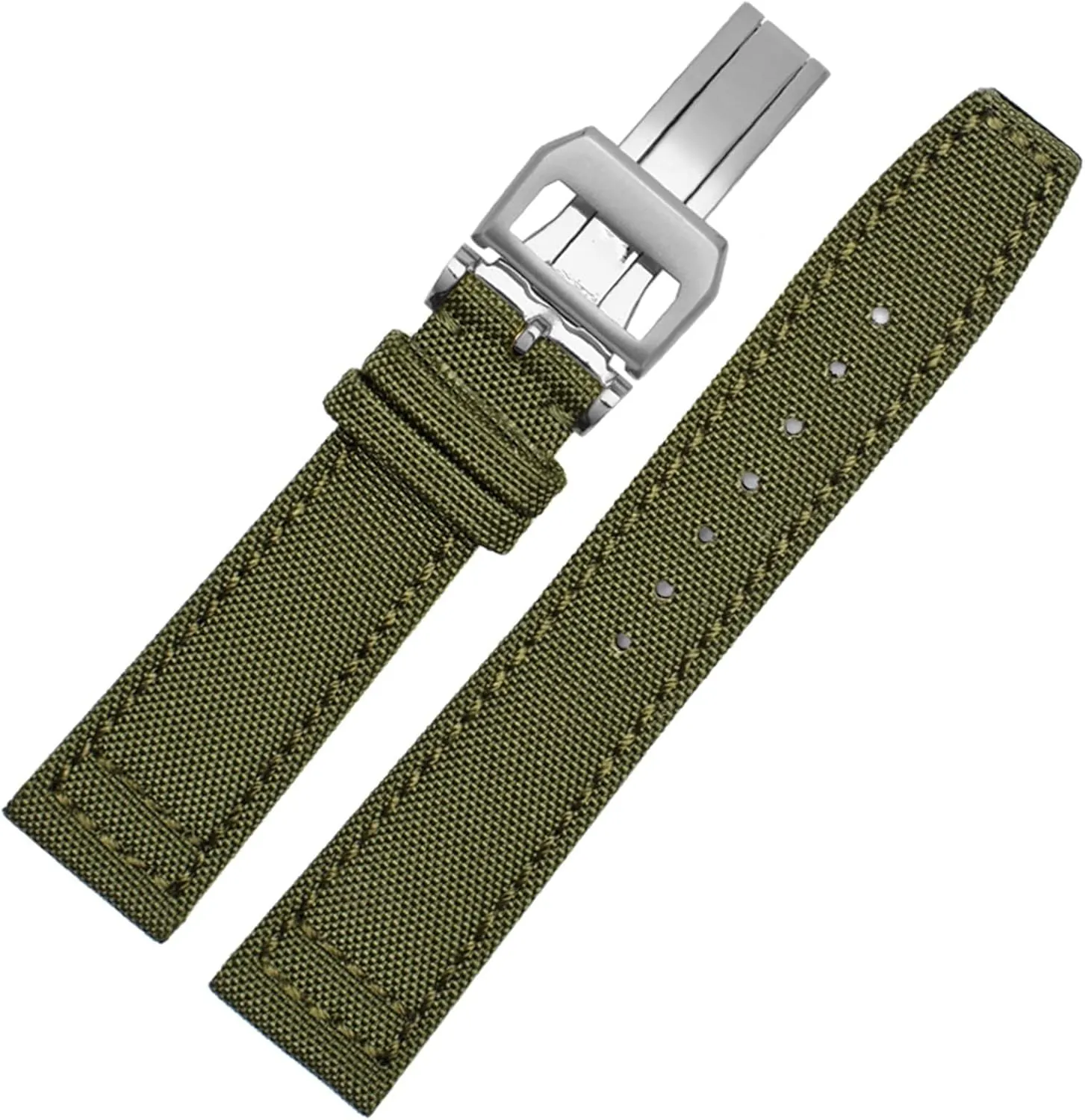 Green Watch Strap Nylon Watch band for IWC Portuguese Pilot Series 20mm 21mm 22mm Wristwatches Band Canvas disarm confirm hurry devastate battlefield kernel Bracelet Black Blue 
