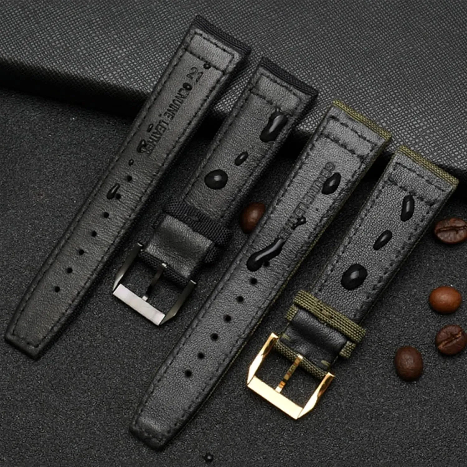 Green Watch Strap Nylon Watch band for IWC Portuguese Pilot Series 20mm 21mm 22mm Wristwatches Band Canvas disarm confirm hurry devastate battlefield kernel Bracelet Black Blue 
