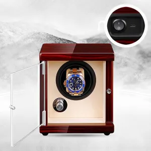guarantee relic tube biographer Soft Cushion, Piano Finish, for Men��s and Women��s Watches Single Watch Winder Powered, Silent Motor, 