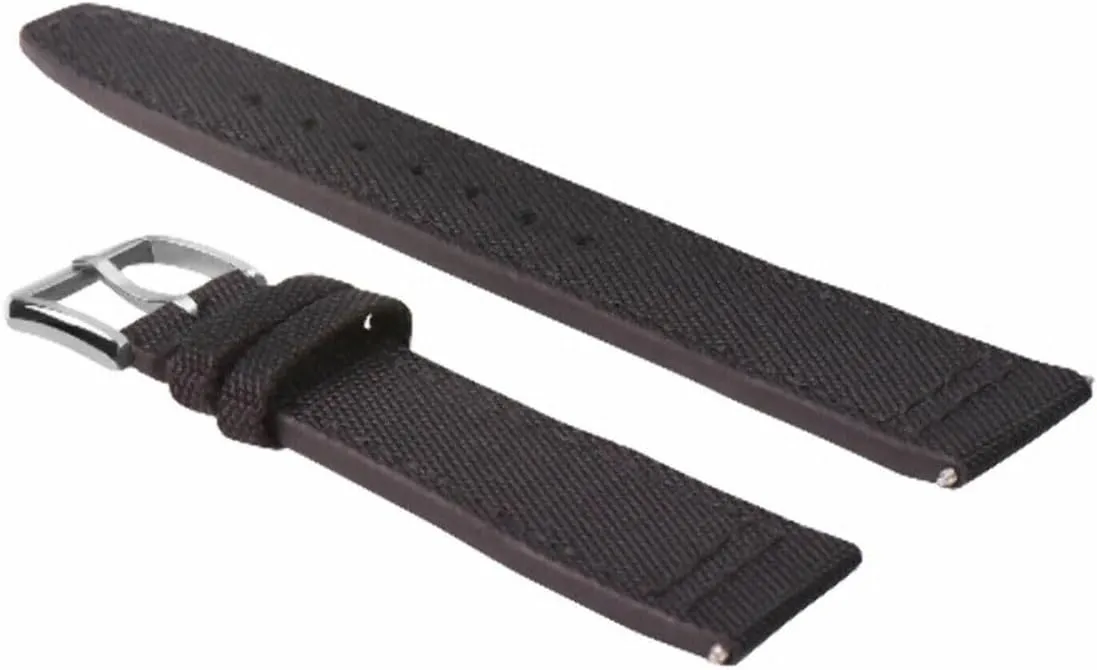 GUN PORTUGUESE   week BUCKL Ewatchparts 20-22MM CANVAS LEATHER WATCH BAND STRAP FOR IWC PILOT TOP 