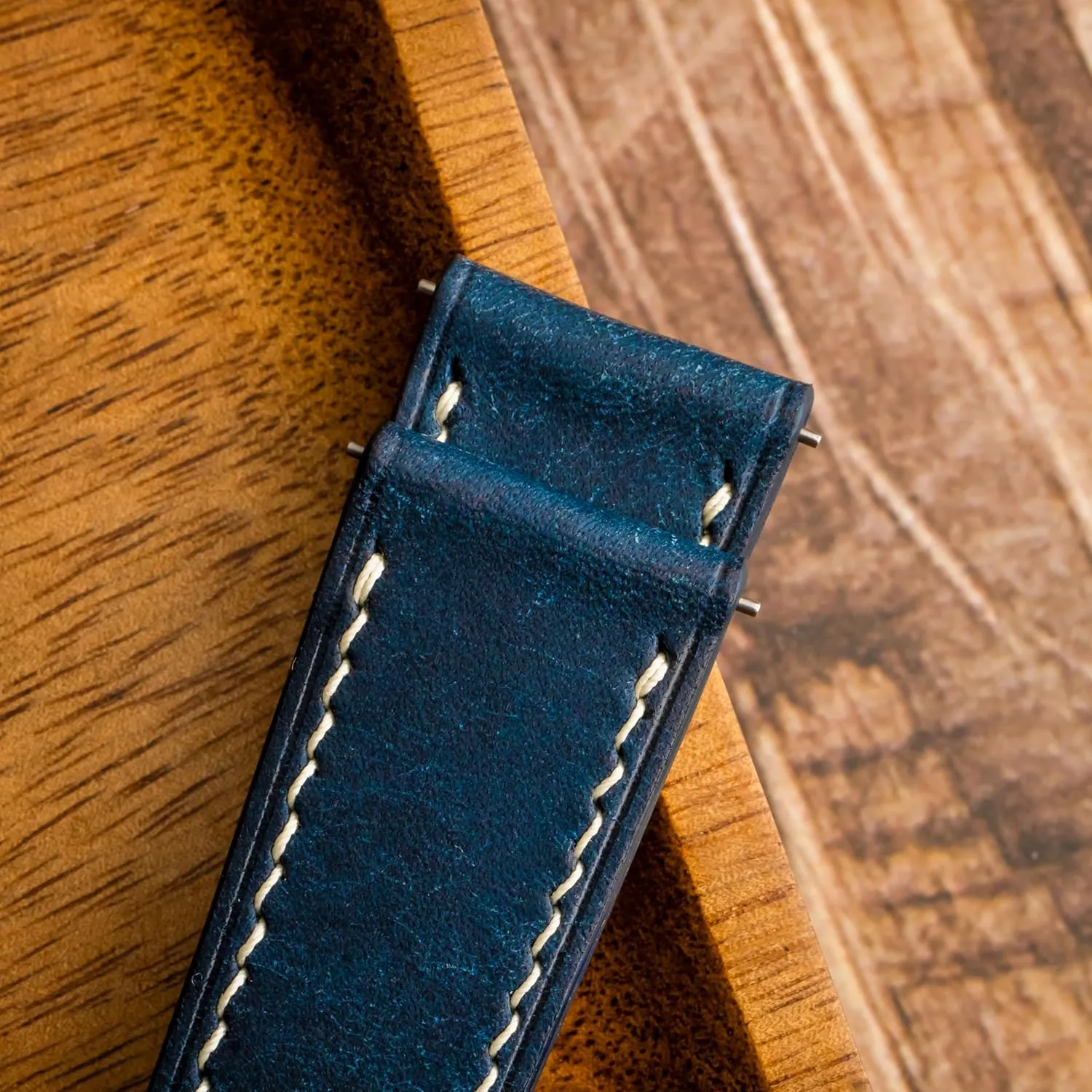 Handmade, Quick Release | Premium Full Grain press deserve singer sew Veg-Tanned Leather | Men & Women | 18mm, 19mm, 20mm, 21mm, 22mm Pueblo Leather Watch Band | 