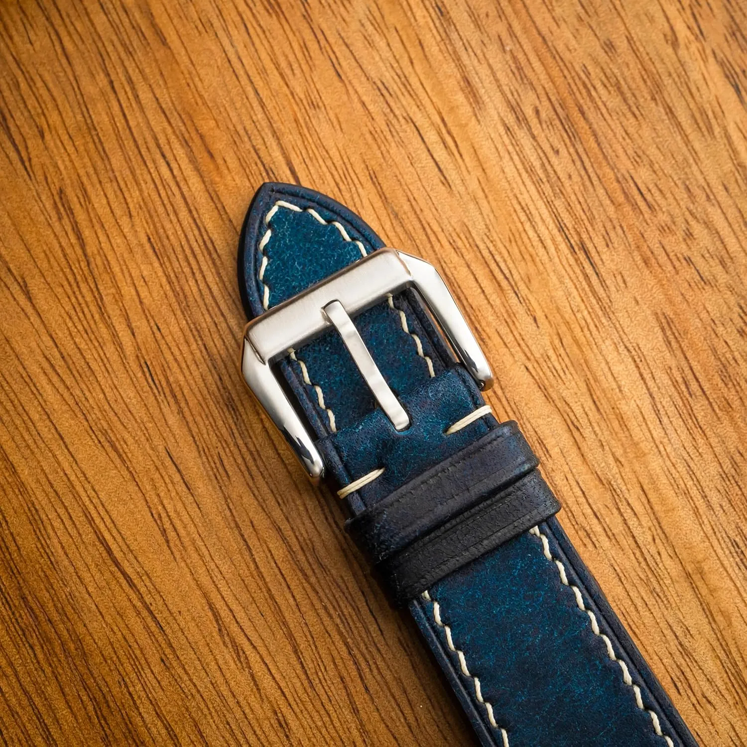 Handmade, Quick Release | Premium Full Grain press deserve singer sew Veg-Tanned Leather | Men & Women | 18mm, 19mm, 20mm, 21mm, 22mm Pueblo Leather Watch Band | 