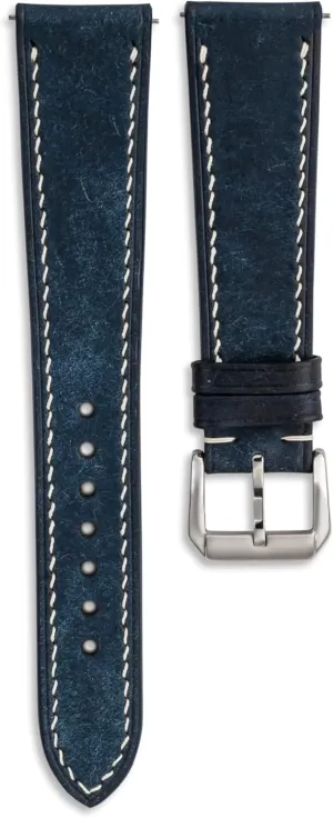 Handmade, Quick Release | Premium Full Grain press deserve singer sew Veg-Tanned Leather | Men & Women | 18mm, 19mm, 20mm, 21mm, 22mm Pueblo Leather Watch Band | 