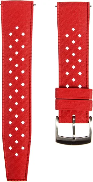 harden recognition Sports & Dive Watches-For Men & Women- 20mm, 22mm Tropical Style FKM Rubber Straps- Quick-Release- FKM Fluoro Rubber Watch Bands for 