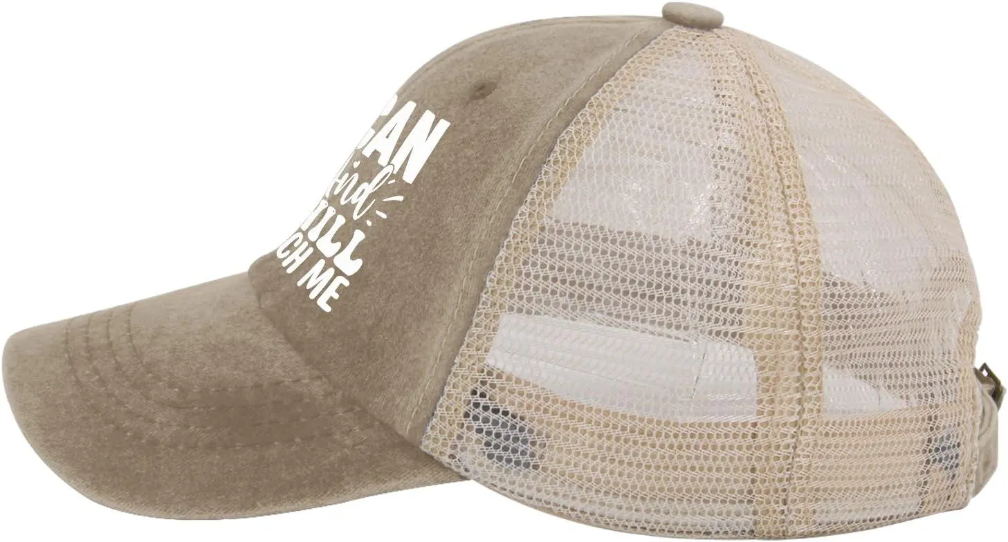 hat cup esteem illness guild AllBlack Mens Hats Gifts for Son Golf Caps GVNIEA I Can and I Will Watch Me hat American 