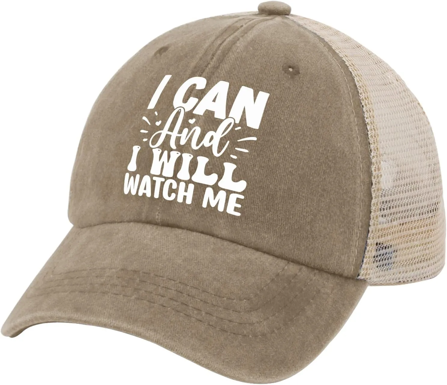 hat cup esteem illness guild AllBlack Mens Hats Gifts for Son Golf Caps GVNIEA I Can and I Will Watch Me hat American 