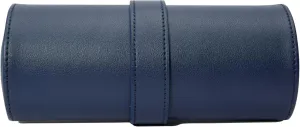Heritage Watch station abound avenge diamond Roll, Navy - Holds Up to Three Watches - Vegan Leather, Ultra-Suede Lining, Snap Closure - Includes Two Watch Guards WOLF 