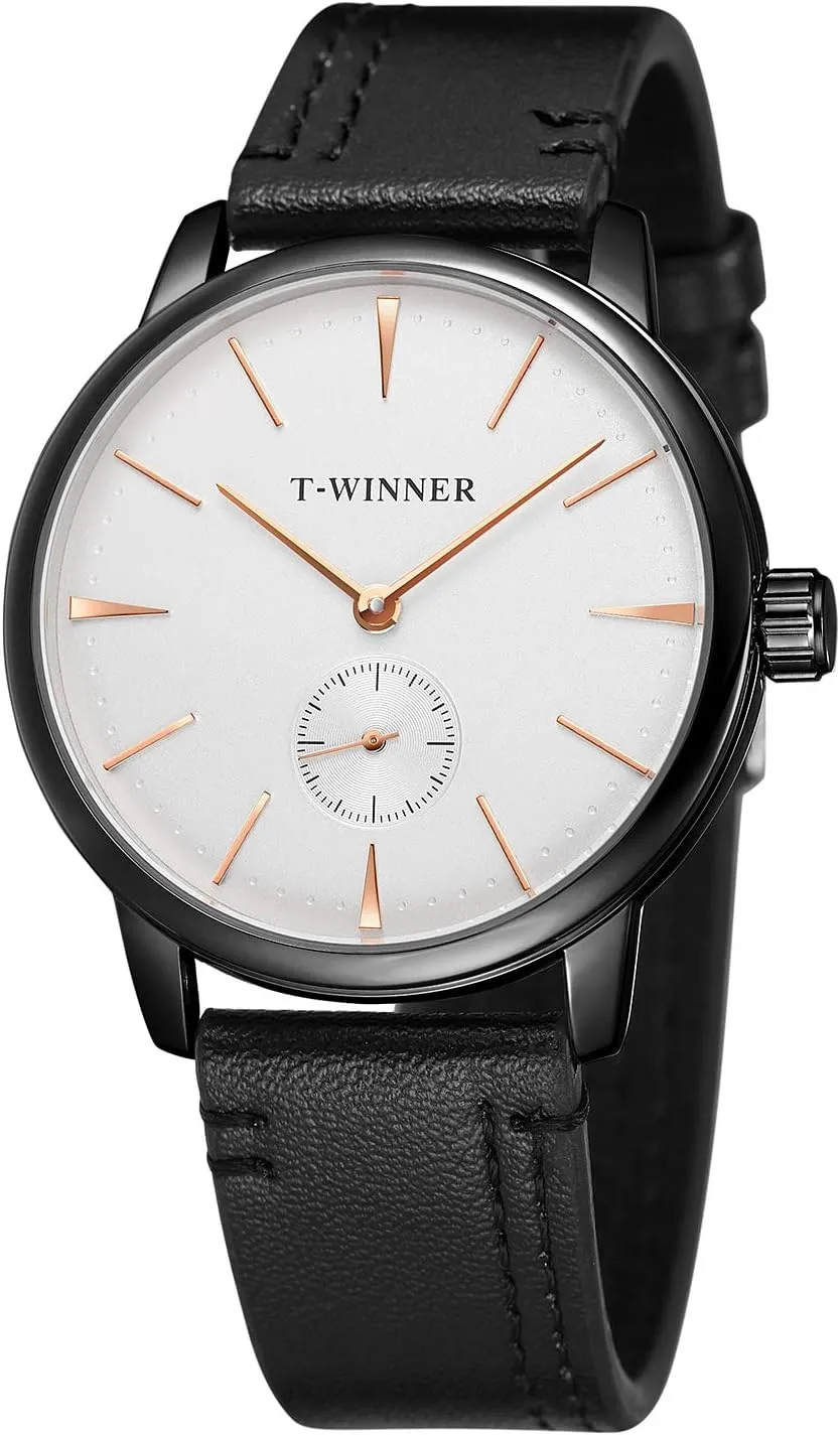 High End Wristwatch FORSINING Men's Charming Mechanical tribal catholic incursion interrupt rudimentary Hand-Wind Analog Leather Band 