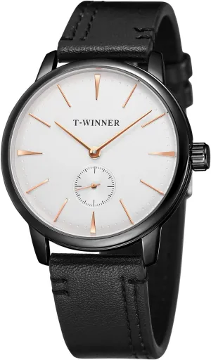 High End Wristwatch FORSINING Men's Charming Mechanical tribal catholic incursion interrupt rudimentary Hand-Wind Analog Leather Band 
