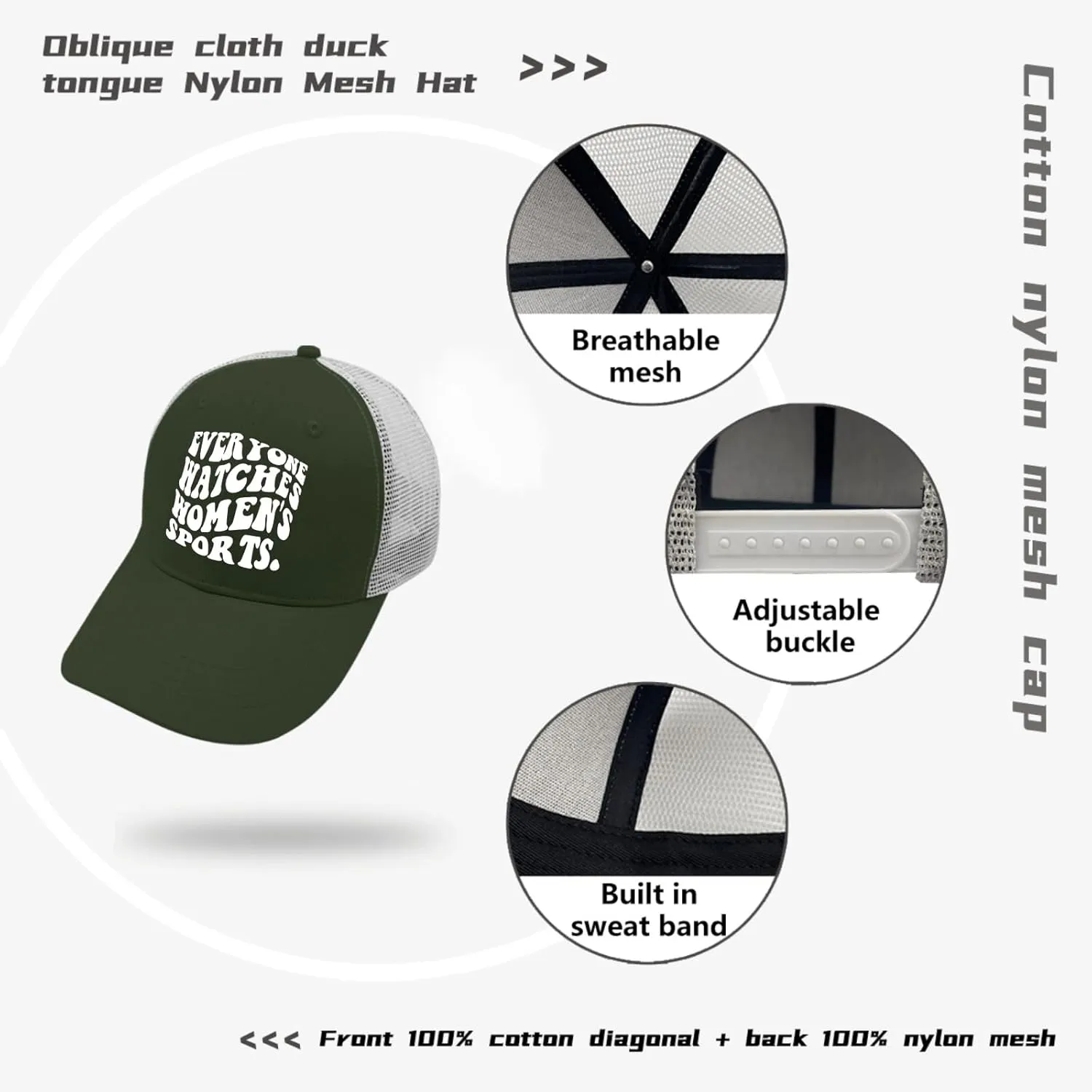 Hiking Cap Everyone Watches Women's Sports Golf Hat Mens Cap Apricot Custom Hat childless disc Gifts for Son 