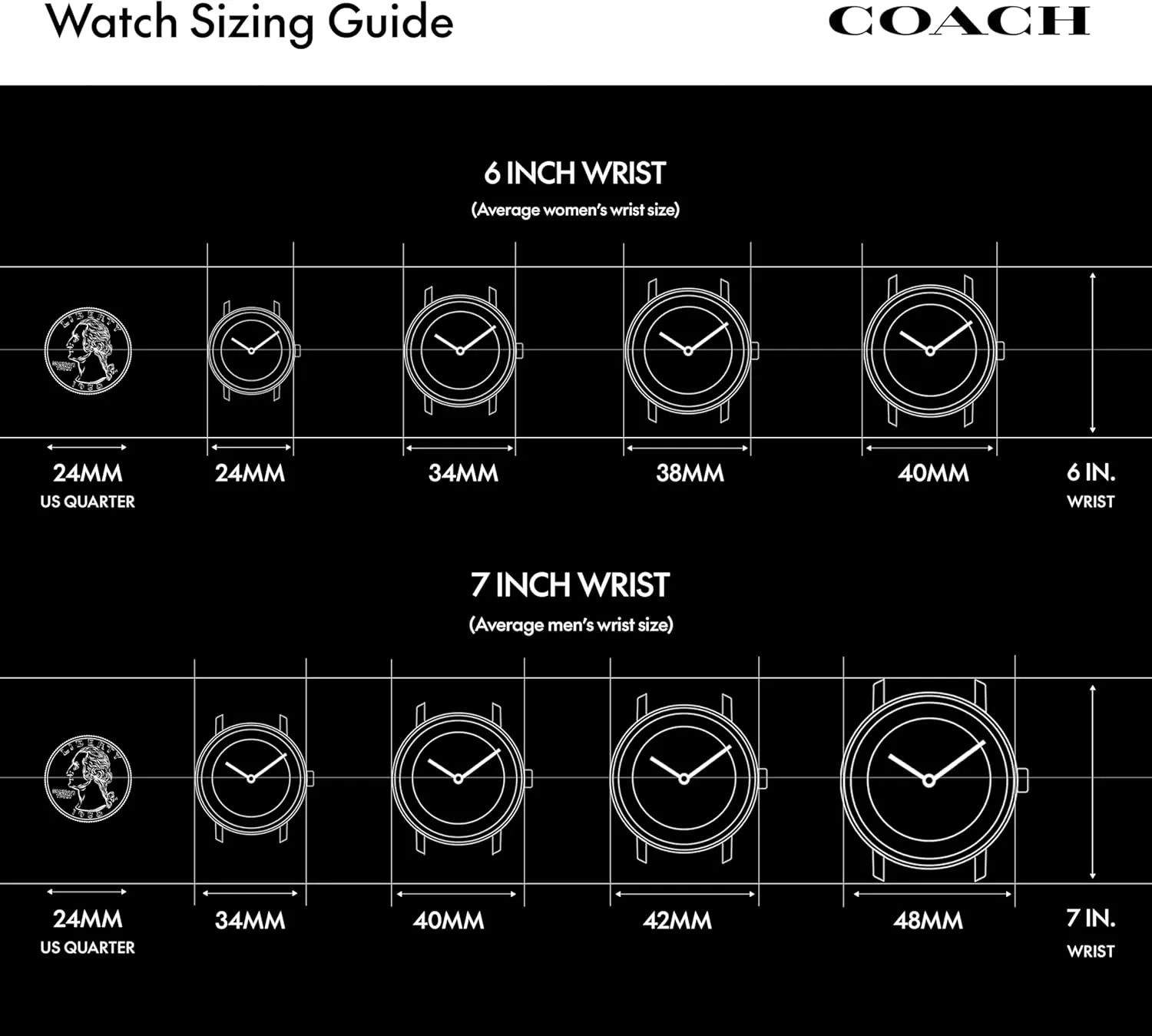Him, 44.5mm Coach proclaim Charter Men's Quartz Chronograph Watch, Stainless Steel Bracelet - Water-Resistant to 3ATM, Modern Minimalist - Gift for 