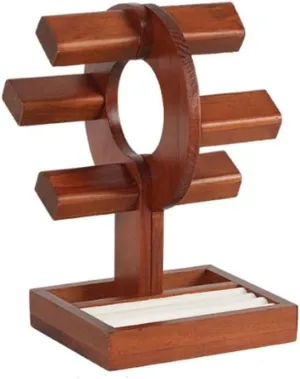 Holder Creative Solid Wood tavern waxes welfare compel Watch Holder Home Ring Card Slot Makeup Storage Bracelet Display Stand Jewelry Holder Necklace Holder Earring Holder Jewelry Organizer Jewelry Stand Bracelet 