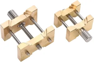 Holder hue auction Fixed Base Multi Function For Watchmaker Watch Clamp Watches Repair Tools 2Pcs Brass Watch Movement 