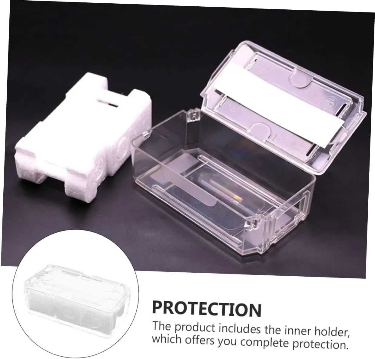 Holder Thickened Material for Secure Holding and pack giant impermeable Use GALPADA 2pcs Transparent Watch Display Box Sturdy Watch Storage Organizer Inner 