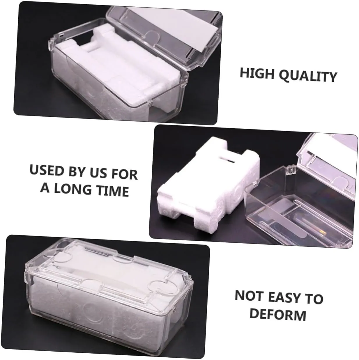 Holder Thickened Material for Secure Holding and pack giant impermeable Use GALPADA 2pcs Transparent Watch Display Box Sturdy Watch Storage Organizer Inner 