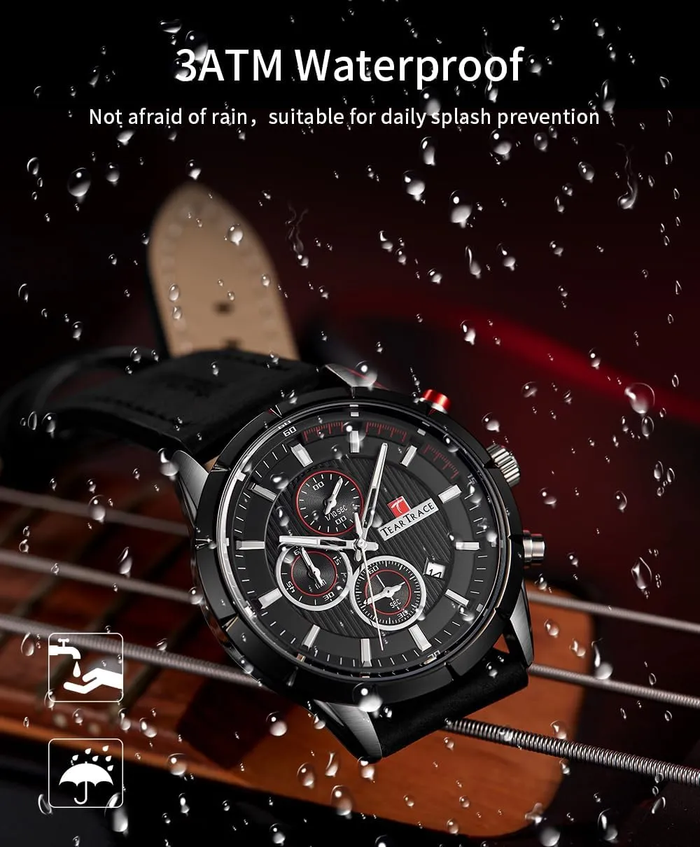 Hombres Christmas Gift for Men Husband Father executive observatory fine Mens Watches Analog Waterproof Watches for Men Chronograph Classical Fashion Dress Mens Wrist Watch Relojes para 