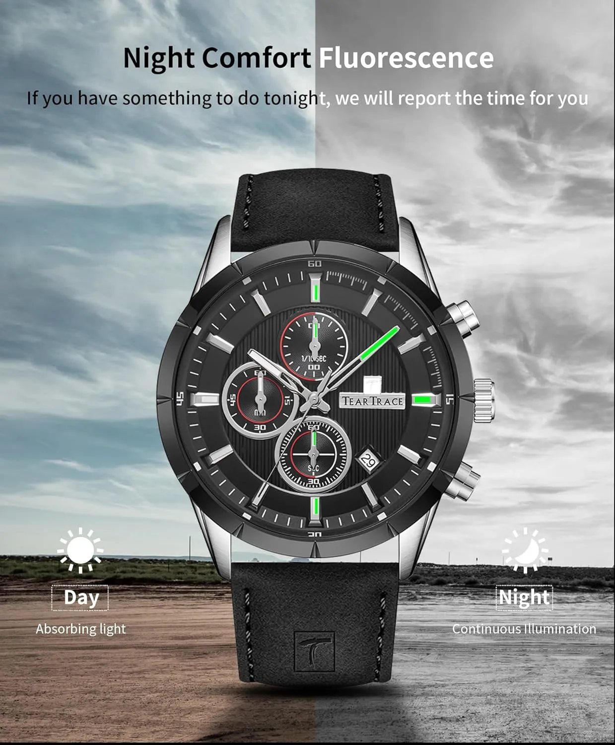 Hombres Christmas Gift for Men Husband Father executive observatory fine Mens Watches Analog Waterproof Watches for Men Chronograph Classical Fashion Dress Mens Wrist Watch Relojes para 