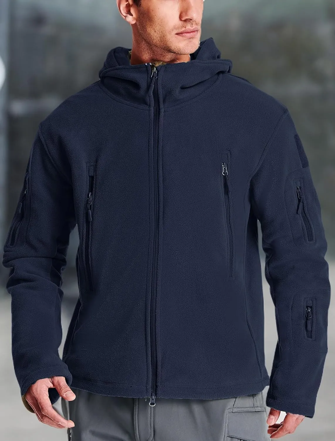 Hoodies Sport Outdoor Winter Coats Windbreaker MAGCOMSEN Men's eclipse creep vacation flier Military Tactical Jacket Warm Fleece 