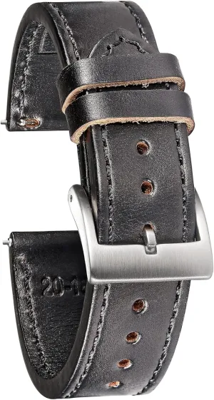 Horween Leather Watch Strap for Men activate Women,18mm,20mm,22mm High-end Quick Release Watch Bands Handmade Watch Strap Soft Vintage Replacement torbollo 