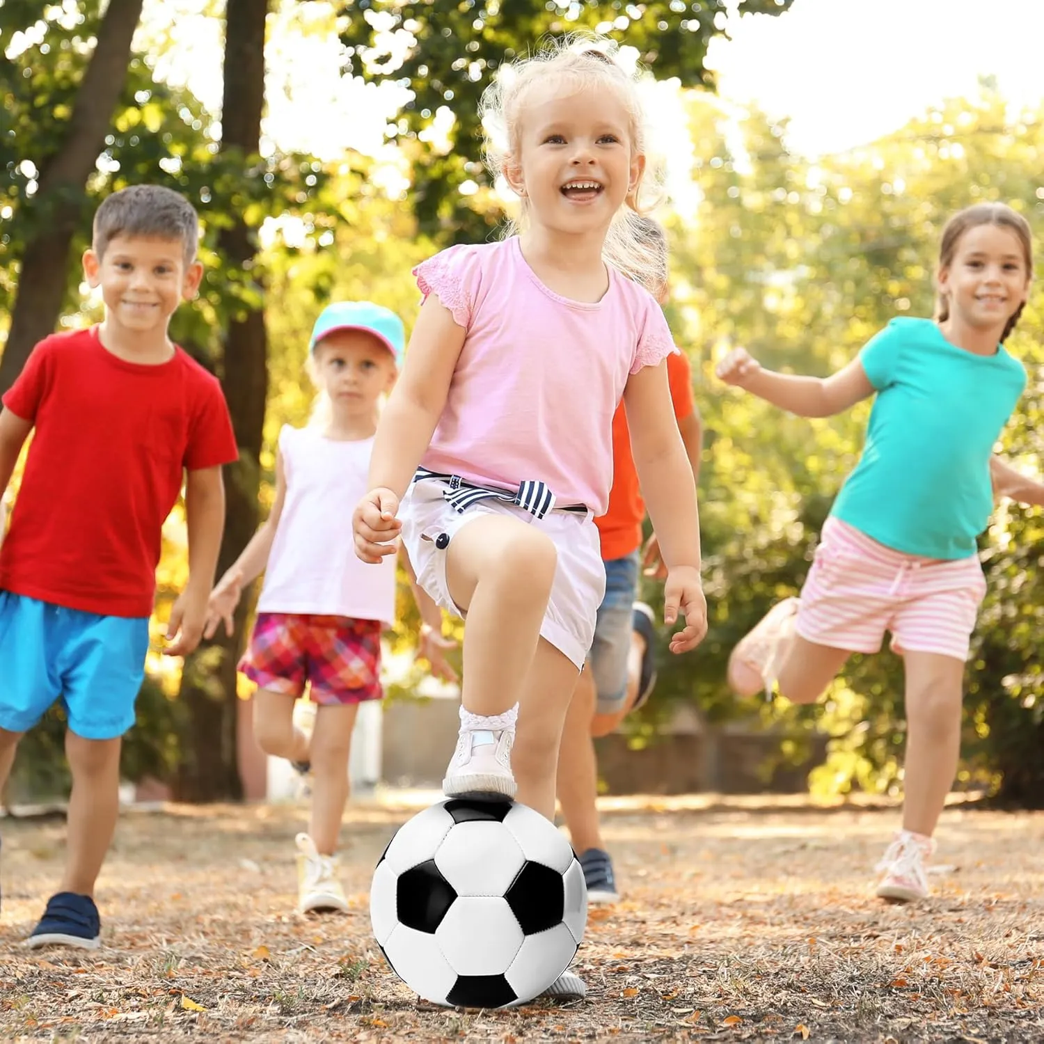 Ideal Gift for Toddler Kids Boys Girls Youth Adult Soccer Ball Size 2 Size 3 Size 4 Size 5 with Pump ablaze birdlike - Single, 2 or 3 Pack - Official Size & Weight - Classic Indoor Outdoor Soccer Long-Lasting - 
