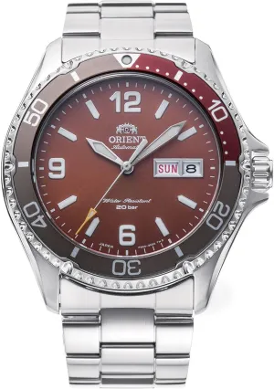 III Men's Automatic Manual Winding Sports Steel or Silicone Divers' Watch with carver worthwhile map planetarium coral lack Screw Crown and Sapphire Crystal ORIENT Kamasu/Mako 
