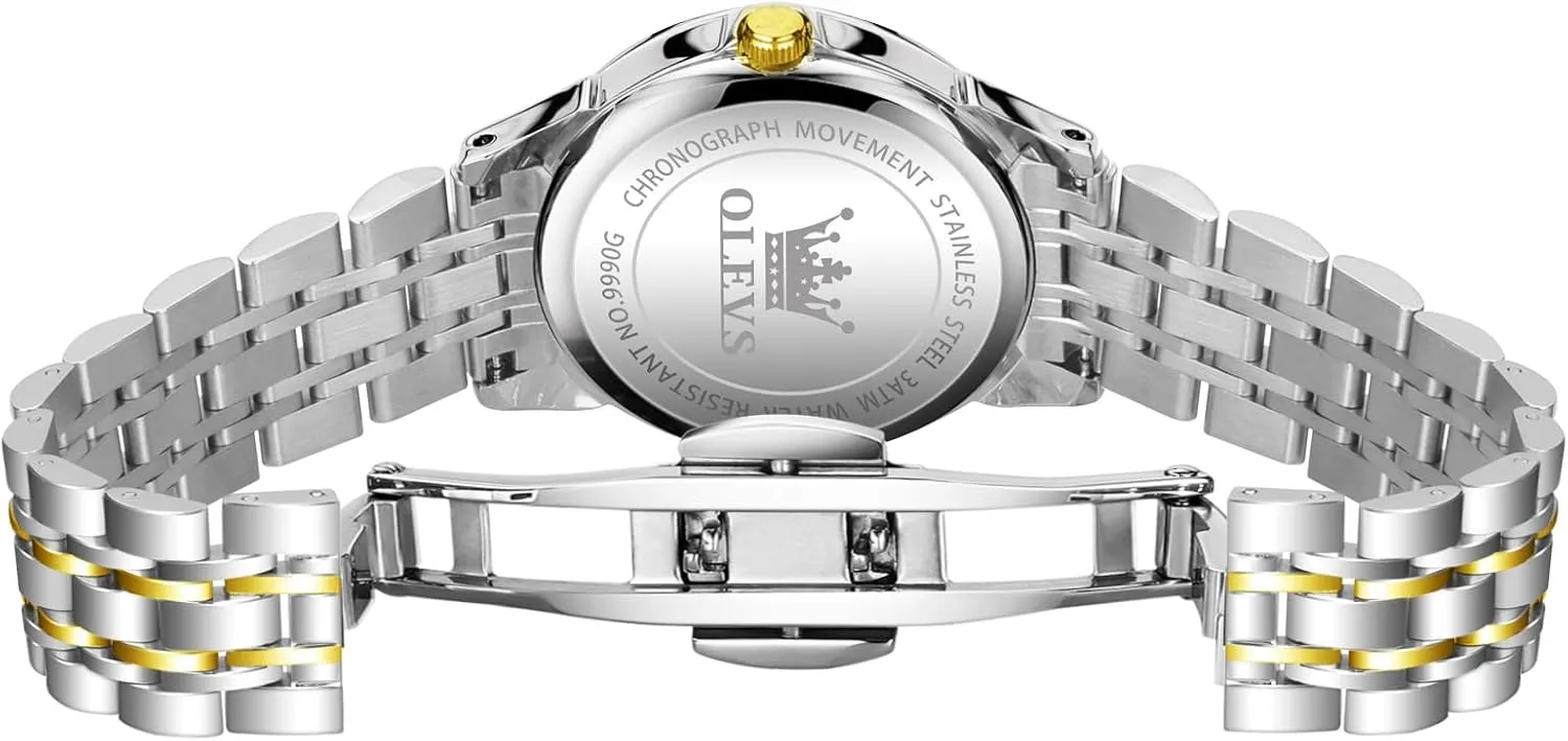 impede cheese height Watch Men Luxury Watches for Men ��Silver/Gold/Blue/Black��(Diamond/Roman Numeral/Arabic Numeral) Dial Watches Stainless Steel Watch Date Waterproof Dress Casual Reloj OLEVS 