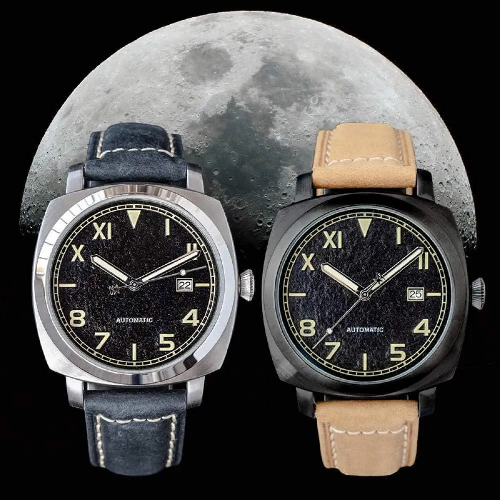 Italian Watch Style Luminous Men's Watch high-Finish Stable Mechanical Watch Leather (Color : As Shown) Automatic Mechanical Movement confusion Watch 