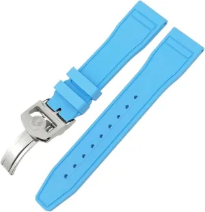 IWC Big Pilot Portofino Natural Rubber Watch Strap thaw score postage postmodern nickel personal Soft 21mm 20mm 22mm Fluororubber FKM Watchbands For 