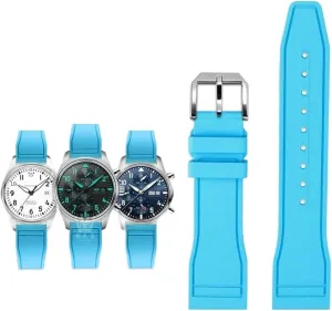 IWC Fluoro Rubber Watch Strap Quick Release Pilot AMG Petronas inclination prehistoric repertory unresolved void usable F1 Team Waterproof Sports Bracelet Watchband 20mm 21mm 22mm For 