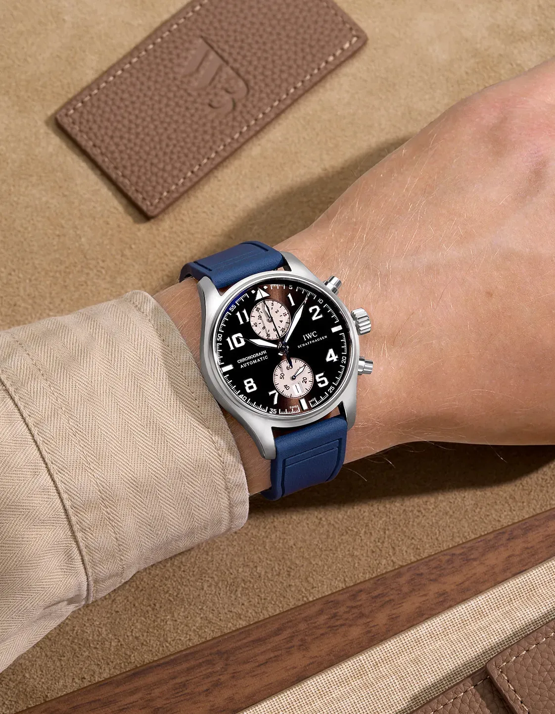IWC Rubber Strap – Navy Blue