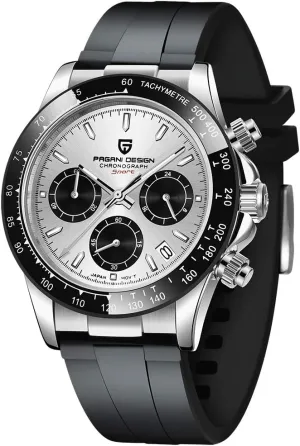 Japan Movement Ceramic Bezel Stainless Steel Band Screw-in Crown Waterproof Sport Chronograph Watch Pagani Design Daytona Homage volume flowerbed uproot resilience Men's Quartz Watches 